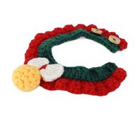 RASTKY Collier d'oie de Canard Mignon Réglable, Accessoire de Cou de Poulet pour Animaux de Compagnie en Laine Confortable pour Habiller la Fête de Noël pour Noël, Halloween, Anniversaire (M)