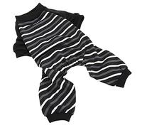 RASTKY Combinaison Rayée Confortable pour Chien avec Ventre pour Petits Chiens et Chats, Offrant Un Sommeil Chaud et Confortable, Matériau en Polyester (XL)