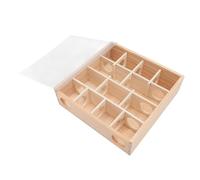 RASTKY Combo Labyrinthe Tunnel pour Hamster avec Couvercle en, Jouet D'exploration Amusant pour Petits Rongeurs, Assemblage et Nettoyage Faciles, Bois de Pin, 9,6 X 9,6 X 2,8 Pouces