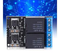 RASTKY Commutateur de Commande de Bas Niveau, Bouton de Carte de Déclenchement à 2 Canaux, Module de Relais MCU avec une Forte stabilité, Idéal pour les Projets de Bricolage