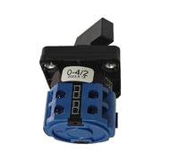 RASTKY Commutateur de Commutation Précis Sélecteur Universel à 3 Positions pour le Contrôle du Moteur Commutateur de Sélection 220 V 20 A, Taille Compacte pour le Contrôle du Circuit (noir + bleu)