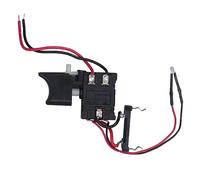 RASTKY Commutateur de Contrôle de Vitesse de Perceuse Stable CW CCW Réversible avec Lumière pour le Remplacement de la Perceuse électrique 7,2-24 V DC 16 A, Matériau ABS