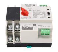 RASTKY Commutateur de Transfert Automatique, Double Puissance Rapide, Transfert de Puissance 2P pour Générateur AC220V, Boîtier PC pour la sécurité de la Maison (63A)