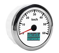 RASTKY Compteur de Vitesse GPS étanche 60 Km/h, Moteur Pas à Pas, Jauge de Vitesse COG, Kilométrage Total pour Voitures, Camions, Bateaux, ABS de qualité Supérieure + Acier Inoxydable