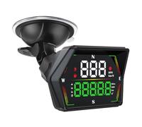 RASTKY Compteur de Vitesse GPS Universel à luminosité Automatique HUD pour Voiture, Affichage des Données de Conduite pour la Conduite Longue Distance, Affichage Universel du Tableau de Bord de
