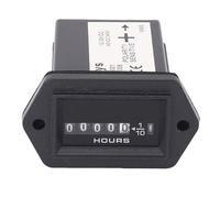 RASTKY Compteur Horaire Mécanique pour Moteurs 12 V à 36 V - Compteur Horaire Rectangulaire Précis pour Générateurs, Bateaux, Motocross, Camions et Tracteurs - Suivi Idéal des Heures de Fonctionnement