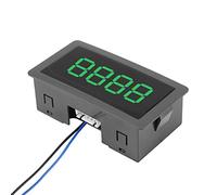 RASTKY Compteur Numérique usiné avec Précision avec Affichage LED à 4 Chiffres, Installation Facile pour équipement D'automatisation, équipement de Test, Bleu, Vert, Rouge, Câble à 5 Broches (Green)