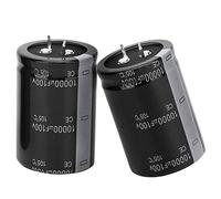 RASTKY Condensateur électrolytique de Haute Précision 10000uF 100V pour 105℃ Longue Durée de Vie Faible Impédance 2 Pièces