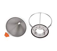 RASTKY Cône Goutteur de café en Maille D'acier Inoxydable avancé pour une Filtration Précise, Belle Forme, 1 à 3 Personnes pour la Cuisine, Taille 115 Mm (Modèle sur pied en nid d'abeille de 125 mm