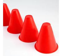 RASTKY Cônes de Patin à roulettes de Couleur Vive, équipement D'entraînement Sportif, 1 Pièce, Cônes de Route D'obstacle de Football pour Les Activités de Plein Air (Rouge)