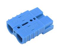 RASTKY Connecteur de Batterie Fiable 50A 600V SB50A, Accessoire de Connecteur à Sertir pour Système de Double Batterie, Borne Plaquée Argent en Cuivre 6 AWG (BLUE)
