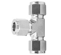 RASTKY Connecteur de Virole de Compression en T en Acier Inoxydable 316 Résistant aux Vibrations pour la Biomédecine, Semi-conducteur - 1 X Connecteur de Virole de Compression (Ф12)