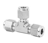 RASTKY Connecteur de Virole de Compression en T en Acier Inoxydable 316 Résistant aux Vibrations pour la Biomédecine, Semi-conducteur - 1 X Connecteur de Virole de Compression (Ф8)