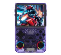 RASTKY Console de Jeu Portable Rétro avec écran Transparent de 3,5 Pouces pour Une Expérience de Jeu Nostalgique avec Carte Mémoire de 64 Go - Design Léger et Compact pour Le Divertissement en