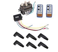 RASTKY Contacteur de Relais Solénoïde de Treuil électrique 12 V 400 A pour Véhicules VTT, UTV et 4X4 - Comprend 6 Protections et 2 Télécommandes - et Facile à Installer