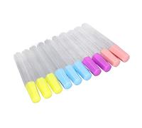 RASTKY Conteneur D'Aiguilles à Coudre en Plastique Transparent, 10 Pièces, Tubes de Stockage D'Aiguilles de Haute sécurité pour Perles, Aiguilles, Bijoux, Pilules, Usage Domestique