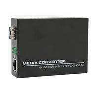 RASTKY Convertisseur Gigabit vers RJ45a, 10/100/1000Base TX vers 1000Base FX Ethernet Multimode, Métal, Intérieur et Utilisation, Ports I/MDIX