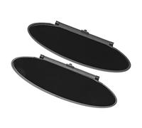 RASTKY Convient pour Le Couvercle de Miroir de Pare-Soleil Durable sans Cadre Noir ABS Remplacement pour 986 987 911 996 997 Voiture adapté pour Le Couvercle de Miroir de Pare-Soleil