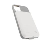 RASTKY Coque de Batterie Portable avec Puce Intelligente pour 11, 6 000 MAh, pour Voyage, Camping, Voyages d'affaires, Protection à 360 Degrés, Noir (White)