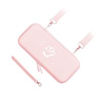 RASTKY Coque de Protection Rigide pour Interrupteur, avec Motif Adorable Patte de Chat pour la Résistance aux Chocs, Blanc (Pink)