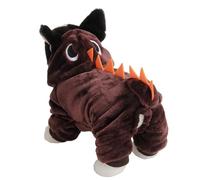 RASTKY Costume de Dinosaure pour Chien, Vêtement Chaud en Molleton de Corail Doux, Couleur café, Taille XS-L pour Le Confort et L'amélioration des Relations (M)