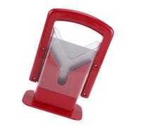 RASTKY Coupe-bagel avec Protection Coupe-pain en Acier Inoxydable pour la Cuisine Rouge, Utilisation Polyvalente pour les Bagels, les Muffins, les Rouleaux, Matériau : ABS, Acier Inoxydable