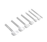 RASTKY Coupe-sangle en Cuir Portable et Léger, Poinçon Semi-circulaire Ergonomique - 7 Pièces - Parfait pour Créer de Belles Extrémités Incurvées sur le Cuir - Idéal pour les Portefeuilles, les