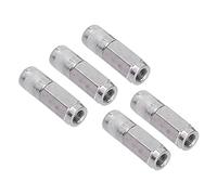 RASTKY Coupleur de Graisse 5 Pièces avec Buse Plate de VerrouillageEntretien Efficace de l'équipement, Conception et Performances Autobloquantes, Traitement Mécanique Parfait et Lubrification des