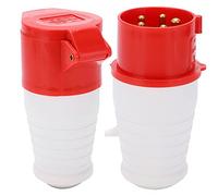 RASTKY Coupleur de Prise Durable 16A 5 Broches, 3 Phases, étanche IP44, Haute conductivité pour L'industrie Chimique, 1 Pièce