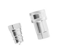 RASTKY Coupleur Hydraulique NPT 1/2 Po, étanchéité Automatique Métal sur Métal Durable pour Systèmes ISO 7241-A, 2 Pièces pour Diverses Applications Hydrauliques