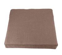 RASTKY Coussin de Yoga Doux au Sol, Tapis de Décoration de Fenêtre pour Cérémonie du thé Zen, 15,7x15,7x2,4 Pouces, Lin (Longueur 40* Largeur 40* Hauteur 6cm)
