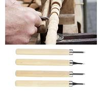 RASTKY Couteau à Découper le Bois, Ensemble D'outils de Sculpture Durables pour les Amateurs de Gravure, Matériau en Bois et en Fer pour une Statue Parfaite, Costume No.1-4 (N°1 paquet de quatre)