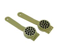 RASTKY Couteau à Poisson à Retrait Rapide, éplucheur de Nettoyage pour les Amateurs de Pêche en Plein Air, Brosse à Gratter à Poignée Ergonomique pour écailles de Poisson, 2 Pièces