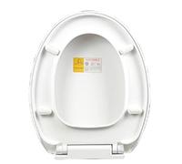 RASTKY Couvercle de Siège de Toilette épais Blanc à Fermeture Lente, Installation Facile, Pratique pour un Usage Domestique, Matériau PP écologique