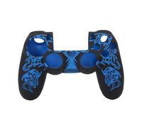 RASTKY Couvercle de Silicone du Contrôleur - Couvre-Peau de Boîtier en Silicone Doux 4 Contrôleur Jaune (Noir et Bleu)