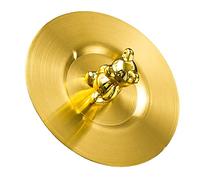 RASTKY Couvercle de Tasse en Acier Inoxydable, Couvercle de Tasse en Acier Inoxydable, Bords Arrondis Résistants, de Brillant, en Verre, de à café et thé (GOLD)