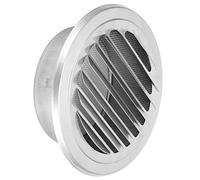 RASTKY Couvercle de Tuyau de Ventilation Rond en Acier Inoxydable 304, Grille Plate, Conduit de Ventilation, Diamètre 125 Mm, vent, Anti-insectes, Grille à Persiennes