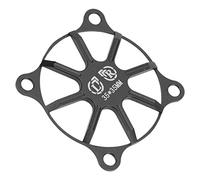 RASTKY Couvercle de Ventilateur RC en Alliage D'aluminium Durable pour la Dissipation Thermique du Moteur, Protection Compacte pour Modèle de Voiture RC adapté aux Propriétaires de Voitures (BLACK)