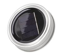 RASTKY Couvercles de Pots Mason Solaires d'extérieur avec 20 LED - Couvercles de Guirlande Solaire étanches de 2 m. Pots Mason Ordinaires, Décoration Parfaite dans Votre Jardin, Patio ou Espaces