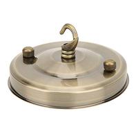 RASTKY Crochet de Plaque de Lustre, Accessoire de Suspension en Fer Robuste pour Décoration DIY pour Couloir café 2 Pièces doré (Bronze)