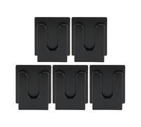 RASTKY Crochet Robuste Universel pour Microphone à Main de Voiture, avec Pâte de Rechange, Support de Micro en Alliage D'aluminium de Petite Taille pour Radio Amateur, 5 Pièces