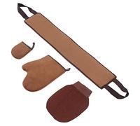 RASTKY de Bronzage sans Soleil, Exfoliant Réversible, Doux, pour Débutants, Usage Quotidien, Flocage et Membrane Imperméable, 4 Pièces