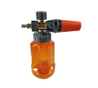 RASTKY de Mousse de Lave-là, Lance en Mousse de Neige Réglable avec Bouteille Transparente 1L, Grande Aide pour Les Tâches de Nettoyage de Voiture, adapté à la Maison, au Jardin, au (Orange)
