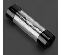 RASTKY Débit d'eau à Haute Précision à Haute Précision en Métal G1 / 4 Filetage Féminin pour Le Refroidissement par Ordinateur avec Mesure de la Consommation de Gallon (Black)