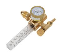 RASTKY Débitmètre de Gaz Réducteur de Pression D'argon en Laiton pour les Opérations de Soudage TIG/MIG PC + Laiton H59, 1 Réducteur de Pression D'argon, 0-3500 PSI, CGA580 pour Bouteille de Gaz de