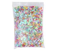 RASTKY Décoration de Paillettes 60 G - Miettes de Paillettes à 8 Points pour Projets de Fête, de Mariage et d'artisanat. (COLORFUL)