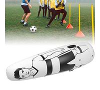 RASTKY Défenseur de Coup de Pied Gonflable Portable avec Image Stéréoscopique pour L'entraînement de Football, Conception de Poignée Latérale Pratique, Sac de Boxe ventilé 68,9 X 19,7 Pouces (Mur