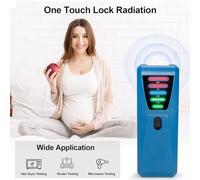 RASTKY Détecteur de Rayonnement EMF Très Sensible pour Test de Sèche-cheveux, Conception Conviviale pour une Surveillance Facile, adapté à un Usage Domestique/voyageur ABS/rouge (BLUE)