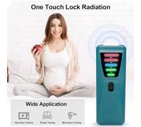 RASTKY Détecteur de Rayonnement EMF Très Sensible pour Test de Sèche-cheveux, Conception Conviviale pour une Surveillance Facile, adapté à un Usage Domestique/voyageur ABS/rouge (Cyan)