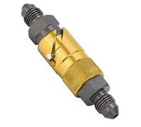 RASTKY Déverrouillage de Conduite de Frein -tuile en Aluminium pour Fluide, Huile, Carburant et Liquides de Refroidissement dans les Voitures et les Véhicules (YELLOW)